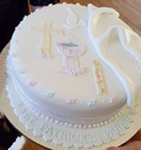 baptism cake